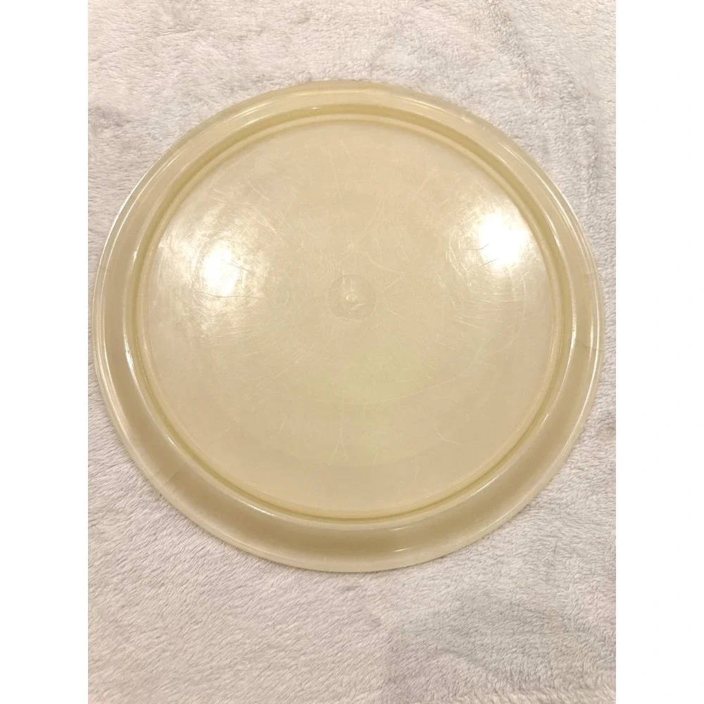 Vintage Tupperware Cream Round Replacement Lid Tupper Seal 215-17 11.5‎ Inch